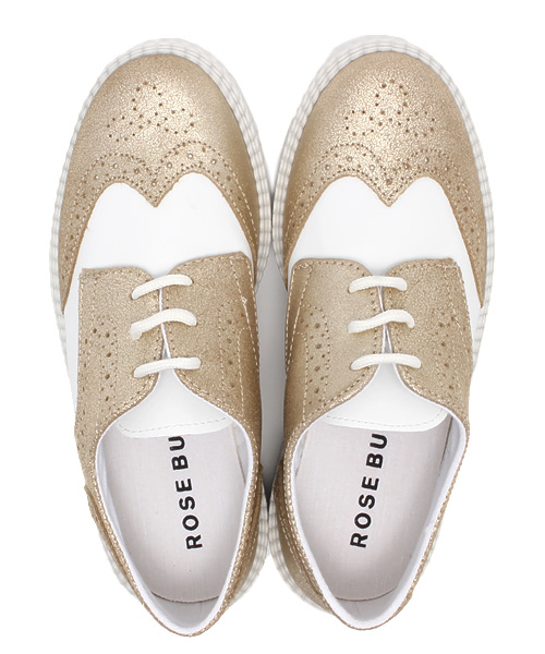 ROSE BUD（ローズバッド）の「(PINK SHOES)304 PELLE/GREASE WING TIP SNEAKER（スニーカー・レディース・シルバー/ゴールド・39/37/36/38）」の3枚目の写真