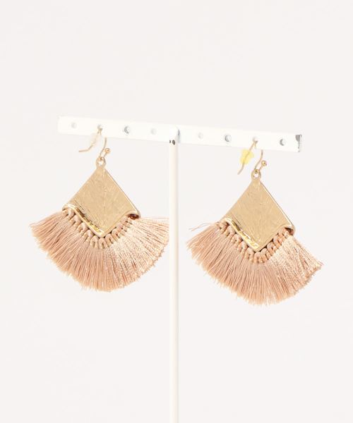 Bou Jeloud（ブージュルード）の「【WEB限定】カラーフリンジピアス（ピアス（両耳用）・レディース・ベージュ/レッド/ブルー・FREE）」の8枚目の写真