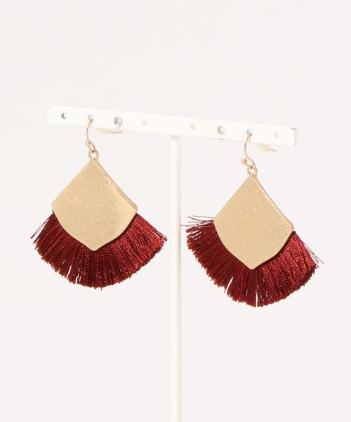 Bou Jeloud（ブージュルード）の「【WEB限定】カラーフリンジピアス（ピアス（両耳用）・レディース・ベージュ/レッド/ブルー・FREE）」の10枚目の写真