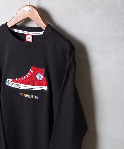 CONVERSE(コンバース)の「【CONVERSE/コンバース】サガラ刺繍クルートレーナー スウェット(スウェット・メンズ・ホワイト/ブラック/ライトグリーン/ベージュ・MEDIUM/LARGE/X-LARGE)」の17枚目の写真