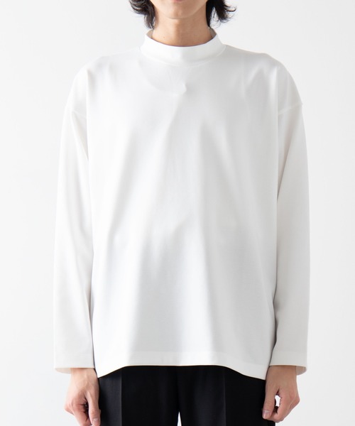 WEGO（ウィゴー）の「WEGO/モックネックポンチビッグシルエットプルオーバー（Tシャツ/カットソー・メンズ・ホワイト/ホワイト系その他5/ブラック・MEDIUM/LARGE）」の22枚目の写真