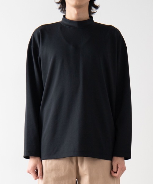 WEGO（ウィゴー）の「WEGO/モックネックポンチビッグシルエットプルオーバー（Tシャツ/カットソー・メンズ・ホワイト/ホワイト系その他5/ブラック・MEDIUM/LARGE）」の4枚目の写真