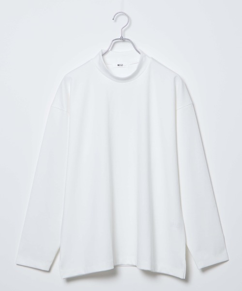 WEGO（ウィゴー）の「WEGO/モックネックポンチビッグシルエットプルオーバー（Tシャツ/カットソー・メンズ・ホワイト/ホワイト系その他5/ブラック・MEDIUM/LARGE）」の16枚目の写真