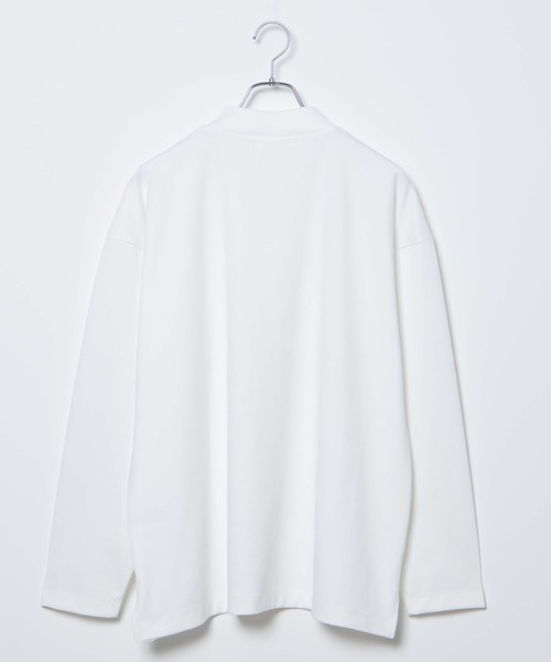 WEGO（ウィゴー）の「WEGO/モックネックポンチビッグシルエットプルオーバー（Tシャツ/カットソー・メンズ・ホワイト/ホワイト系その他5/ブラック・MEDIUM/LARGE）」の19枚目の写真