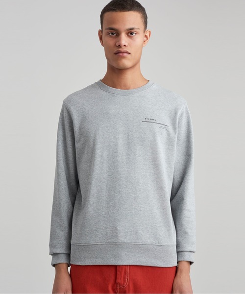 Saturdays NYC(サタデーズ ニューヨークシティ )の「Bowery Cosmo Crew Sweatshirt(スウェット・メンズ・グレー/ブルー・XL/XS/S/M/L)」の1枚目の写真