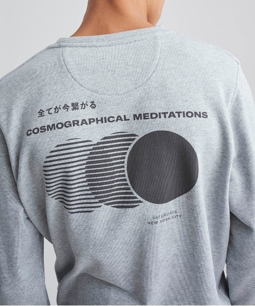 Saturdays NYC(サタデーズ ニューヨークシティ )の「Bowery Cosmo Crew Sweatshirt(スウェット・メンズ・グレー/ブルー・XL/XS/S/M/L)」の4枚目の写真