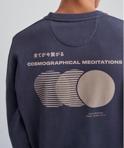Saturdays NYC(サタデーズ ニューヨークシティ )の「Bowery Cosmo Crew Sweatshirt(スウェット・メンズ・グレー/ブルー・XL/XS/S/M/L)」の7枚目の写真