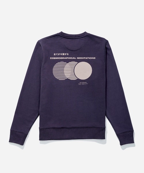 Saturdays NYC(サタデーズ ニューヨークシティ )の「Bowery Cosmo Crew Sweatshirt(スウェット・メンズ・グレー/ブルー・XL/XS/S/M/L)」の12枚目の写真