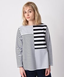 RAW FUDGE | ランダムボーダー切替プルオーバー(Tシャツ/カットソー)