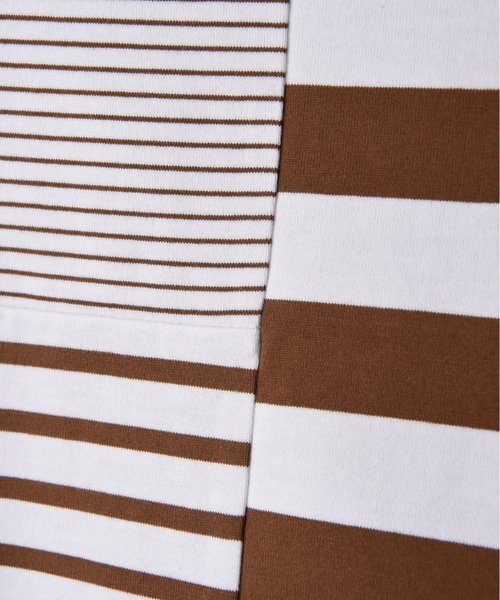 RAW FUDGE（ローファッジ）の「ランダムボーダー切替プルオーバー（Tシャツ/カットソー・レディース・ブラック/キャメル・M）」の14枚目の写真