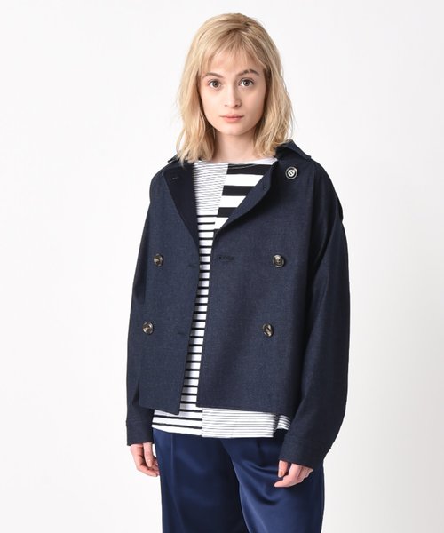 RAW FUDGE（ローファッジ）の「ランダムボーダー切替プルオーバー（Tシャツ/カットソー・レディース・ブラック/キャメル・M）」の10枚目の写真