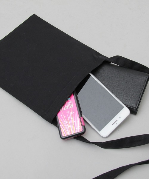 United Athle（ユナイテッドアスレ）の「United Athle / ユナイテッドアスレ / スタンダード キャンバス ミニ サコッシュ（ショルダーバッグ・メンズ・ブラック/ナチュラル・FREE）」の10枚目の写真