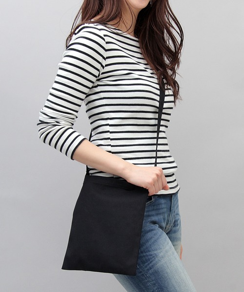 United Athle（ユナイテッドアスレ）の「United Athle / ユナイテッドアスレ / スタンダード キャンバス ミニ サコッシュ（ショルダーバッグ・メンズ・ブラック/ナチュラル・FREE）」の17枚目の写真