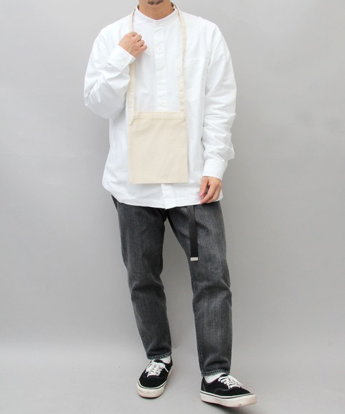 United Athle（ユナイテッドアスレ）の「United Athle / ユナイテッドアスレ / スタンダード キャンバス ミニ サコッシュ（ショルダーバッグ・メンズ・ブラック/ナチュラル・FREE）」の13枚目の写真