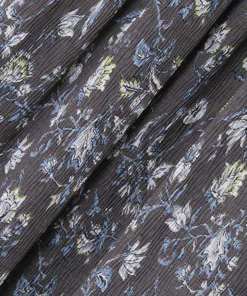 coen（コーエン）の「楊柳フラワープリントスカート（スカート・レディース・オフホワイト/ダークグレー・FREE）」の6枚目の写真