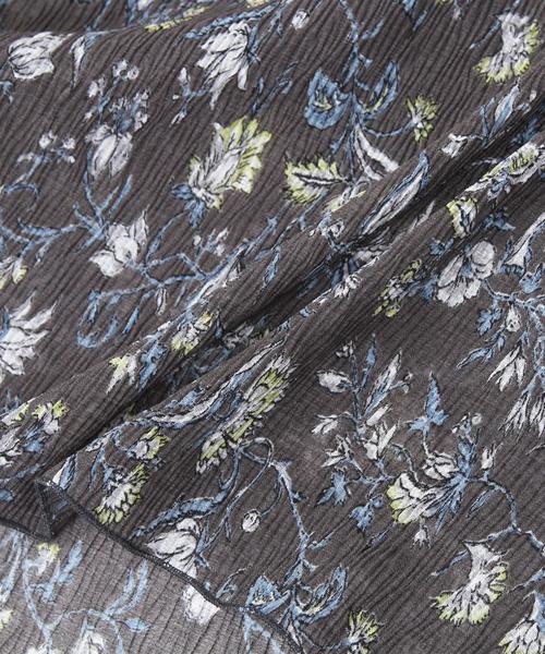 coen（コーエン）の「楊柳フラワープリントスカート（スカート・レディース・オフホワイト/ダークグレー・FREE）」の7枚目の写真