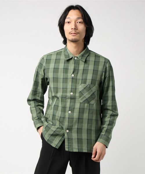 GLOSTER(グロスター)の「ブロックチェック CPO シャツブルゾン(シャツ/ブラウス・メンズ・グリーン系その他/ブルー系その他/ホワイト系その他・XL/L/M/S)」の8枚目の写真
