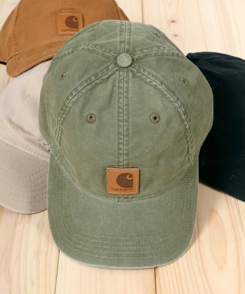 Carhartt（カーハート）の「carhartt（カーハート）ODESSA CAP/キャップ メンズ レディース ユニセックス/ウォッシュ加工（キャップ・メンズ・ブラウン/ブラック/アーミー/ネイビー/グレー/ライトベージュ/ワインレッド・FREE）」の6枚目の写真