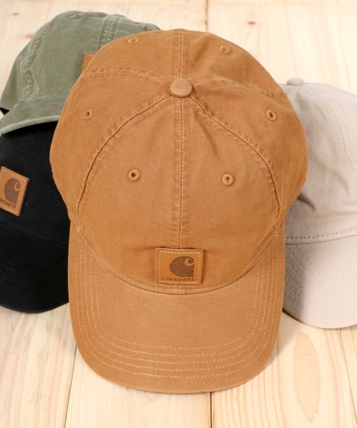 Carhartt（カーハート）の「carhartt（カーハート）ODESSA CAP/キャップ メンズ レディース ユニセックス/ウォッシュ加工（キャップ・メンズ・ブラウン/ブラック/アーミー/ネイビー/グレー/ライトベージュ/ワインレッド・FREE）」の4枚目の写真