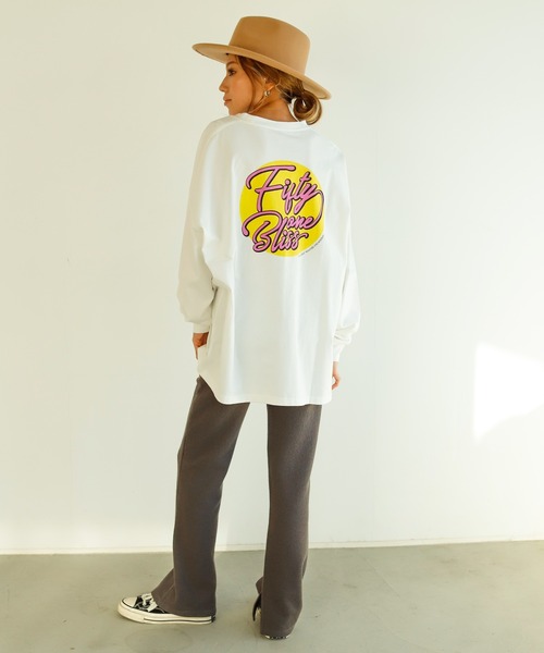 Auntie Rosa Holiday（アンティローザホリデー）の「ループテレコスリットフレアレギンスパンツ（レギンス/スパッツ・レディース・チャコールグレー/モカ/カーキ・FREE）」の4枚目の写真