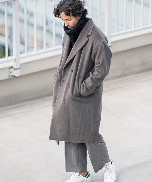 人気商品 セール Mj7293 Wool Mosser Loose Double Chester Coat コート チェスターコート Cambio カンビオ のファッション 安い お 店 Riset Unisma Ac Id