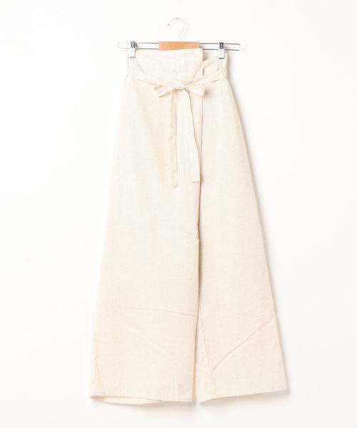 KOBE LETTUCE（コウベレタス）の「リネンブレンドアシメラップパンツ（その他パンツ・レディース・ベージュ/カーキ/アイボリー/モカ・FREE）」の20枚目の写真