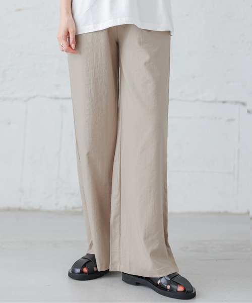 SUGAR BISKET(シュガービスケット)の「冷感リラックスパンツ(その他パンツ・レディース・ホワイト/ブラック/ベージュ/オリーブ/ブルー/ライトブラウン/グリーン・M/L)」の4枚目の写真