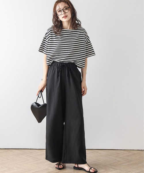 SUGAR BISKET(シュガービスケット)の「冷感リラックスパンツ(その他パンツ・レディース・ホワイト/ブラック/ベージュ/オリーブ/ブルー/ライトブラウン/グリーン・M/L)」の3枚目の写真