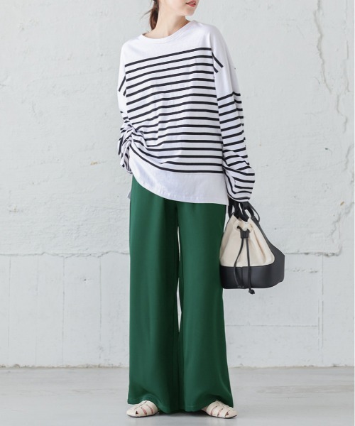 SUGAR BISKET(シュガービスケット)の「冷感リラックスパンツ(その他パンツ・レディース・ホワイト/ブラック/ベージュ/オリーブ/ブルー/ライトブラウン/グリーン・M/L)」の14枚目の写真