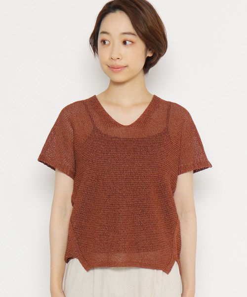 和紙ブレンドシアーローゲージニット ニット セーター Orchidea オーキディア のファッション ニット セーター Select Online セール 上質無料配達 ニット セーター