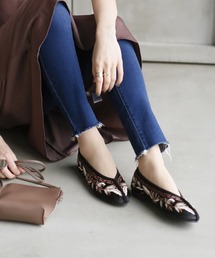 VIVIAN | フラットチャイナシューズ 【 台湾 / 刺繍 】(バレエシューズ)