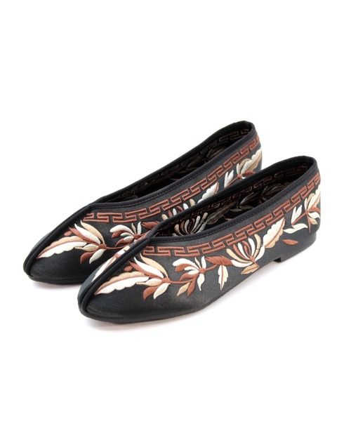 VIVIAN(ヴィヴィアン)の「フラットチャイナシューズ(バレエシューズ・レディース・ブラック/グレー系その他7/グリーン・M/LL/L/S)」の21枚目の写真