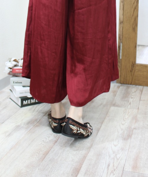 VIVIAN(ヴィヴィアン)の「フラットチャイナシューズ(バレエシューズ・レディース・ブラック/グレー系その他7/グリーン・M/LL/L/S)」の7枚目の写真