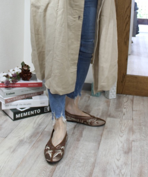 VIVIAN(ヴィヴィアン)の「フラットチャイナシューズ(バレエシューズ・レディース・ブラック/グレー系その他7/グリーン・M/LL/L/S)」の12枚目の写真