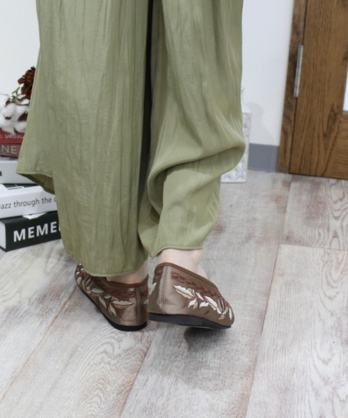 VIVIAN(ヴィヴィアン)の「フラットチャイナシューズ(バレエシューズ・レディース・ブラック/グレー系その他7/グリーン・M/LL/L/S)」の17枚目の写真