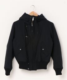 ROBES&CONFECTIONS | Robes&Confections/ローブス&コンフェクションズ/撥水ｽﾄﾚｯﾁ ﾌｰﾄﾞｺｰﾄ ｼｮｰﾄH/(ステンカラーコート)