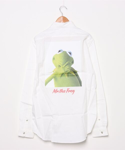 JACKSON MATISSE（ジャクソンマティス）の「【JACKSON MATISSE】ジャクソンマティス/KERMIT Print Shirts（シャツ/ブラウス・メンズ・ホワイト/ピンク/ブルー・SMALL/MEDIUM/LARGE）」の4枚目の写真