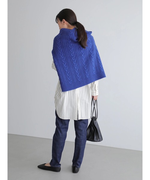 AMERICAN HOLIC(アメリカンホリック)の「バックスリット綿ビエラシャツチュニック2 ○*(シャツ/ブラウス・レディース・アイボリー/ベージュ/チェック/ストライプ・FREE)」の8枚目の写真