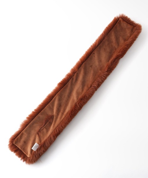 Simplicite（サンプリシテ）の「ECOファーボリュームサシコミマフラー（マフラー・レディース・ベージュ/グレー/ブラウン系その他/ベージュ系その他・FREE）」の8枚目の写真