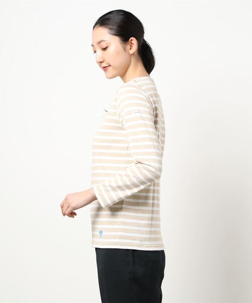 ORCIVAL（オーシバル）の「◇【ORCIVAL】コットンロードフレンチバスクシャツ STRIPE WOMEN（Tシャツ/カットソー・レディース・ブラック系その他/E/F/Navy/B/グレー系その他/A/D/C/Nat/G/I/H・0/1/2）」の19枚目の写真