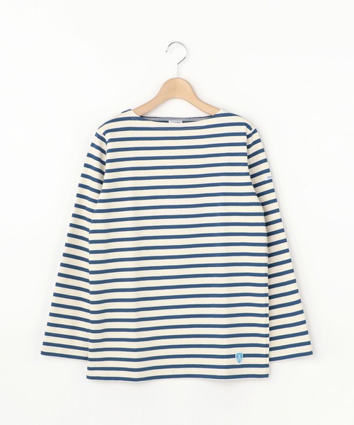 ORCIVAL（オーシバル）の「◇【ORCIVAL】コットンロードフレンチバスクシャツ STRIPE WOMEN（Tシャツ/カットソー・レディース・ブラック系その他/E/F/Navy/B/グレー系その他/A/D/C/Nat/G/I/H・0/1/2）」の4枚目の写真