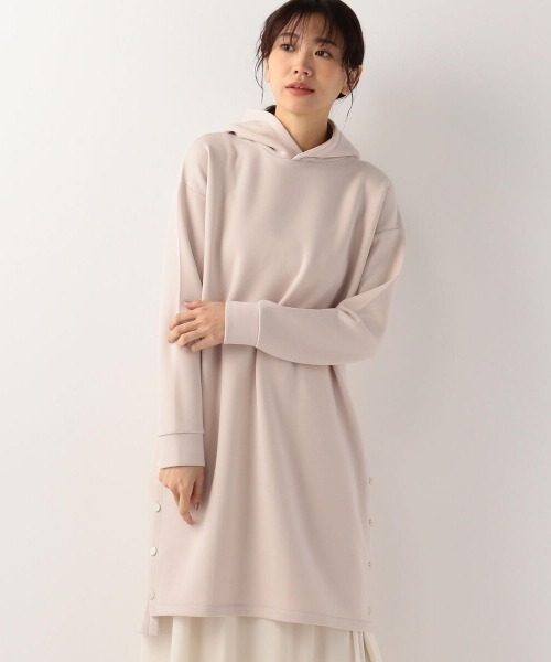 フードダンボールニットワンピース ワンピース Clothes Mew S ワンピース Refined Mew S Clothes ミューズリファインドクローズ のファッション 専門店の公式通販サイト