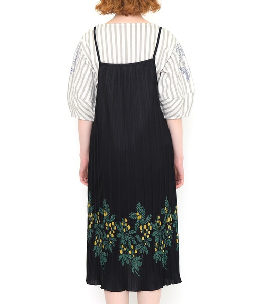 76859グラニフキャミワンピース黒F