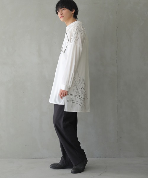 osharewalker（オシャレウォーカー）の「【廃盤】『アシメデザインプリントシャツ』（シャツ/ブラウス・レディース・オフホワイト・1/2）」の21枚目の写真