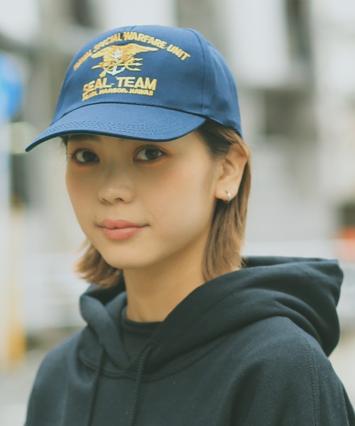 WAIPER ネイビーキャップ WAIPER.inc（ワイパーインク）の「新品 米軍タイプ USシップ