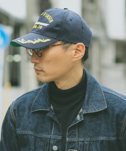 WAIPER ネイビーキャップ WAIPER.inc（ワイパーインク）の「新品 米軍タイプ USシップ