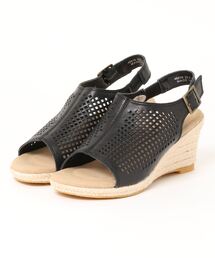 Piedi Nudi（ピエディヌーディ）の「piedi nudi/ﾋﾟｴﾃﾞｨﾇｰﾃﾞｨ 本革 パンチング加工 サボ風サンダル（サンダル）」