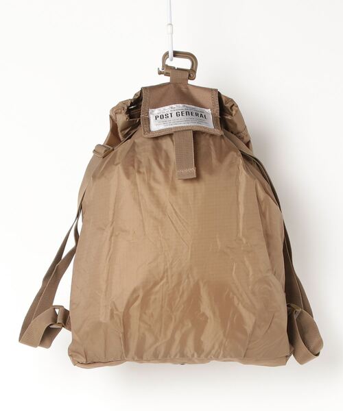JACK & MARIE（ジャックアンドマリー）の「POSTGENERAL PACKABLE DRAWSTRING BAG (ポストジェネラル )（エコバッグ/サブバッグ・メンズ・ブラック/オリーブ/ブラウン系その他/ベージュ系その他・FREE）」の13枚目の写真