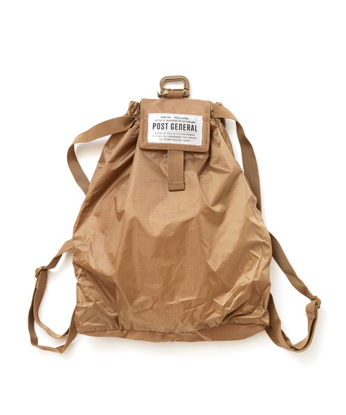 JACK & MARIE（ジャックアンドマリー）の「POSTGENERAL PACKABLE DRAWSTRING BAG (ポストジェネラル )（エコバッグ/サブバッグ・メンズ・ブラック/オリーブ/ブラウン系その他/ベージュ系その他・FREE）」の19枚目の写真