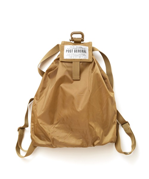 JACK & MARIE（ジャックアンドマリー）の「POSTGENERAL PACKABLE DRAWSTRING BAG (ポストジェネラル )（エコバッグ/サブバッグ・メンズ・ブラック/オリーブ/ブラウン系その他/ベージュ系その他・FREE）」の17枚目の写真